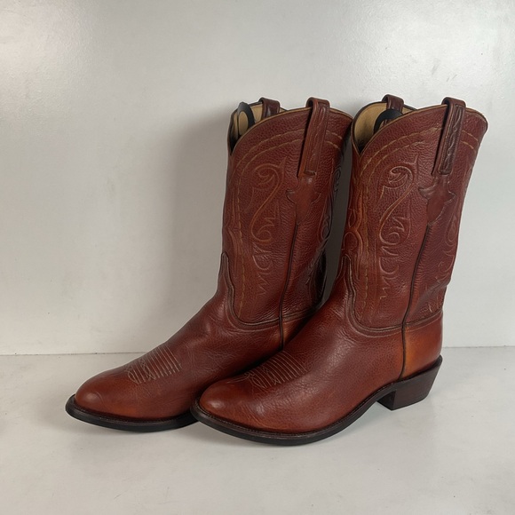 Lucchese Other - Lucchese Classics Handmade Cowboy Boots 12 EE Brown Bison Hide